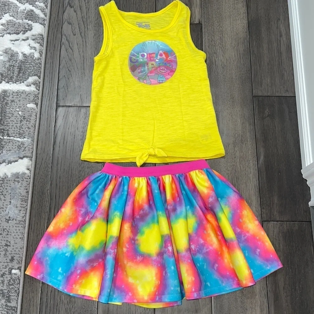NWOT! Trolls world tour tie-dye outfit